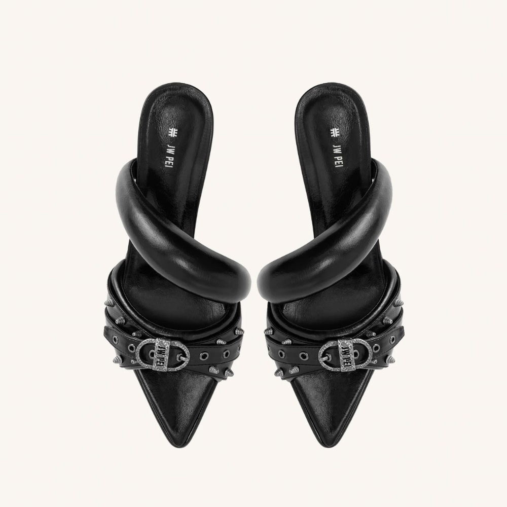 Jw pei Sara Studded Mule - Black